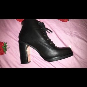 Black Leather Torrid Boots w/ Heels